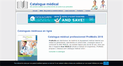 Desktop Screenshot of catalogue-medical.net