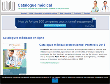 Tablet Screenshot of catalogue-medical.net